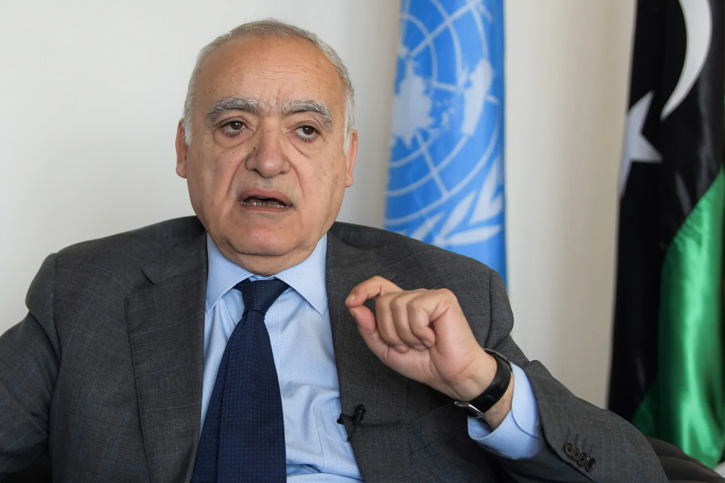 ÜRO Liibüa eriesindaja Ghassan Salamé reedel Tuneesia pealinnas Tunises uudisteagentuurile AFP intervjuud andmas.