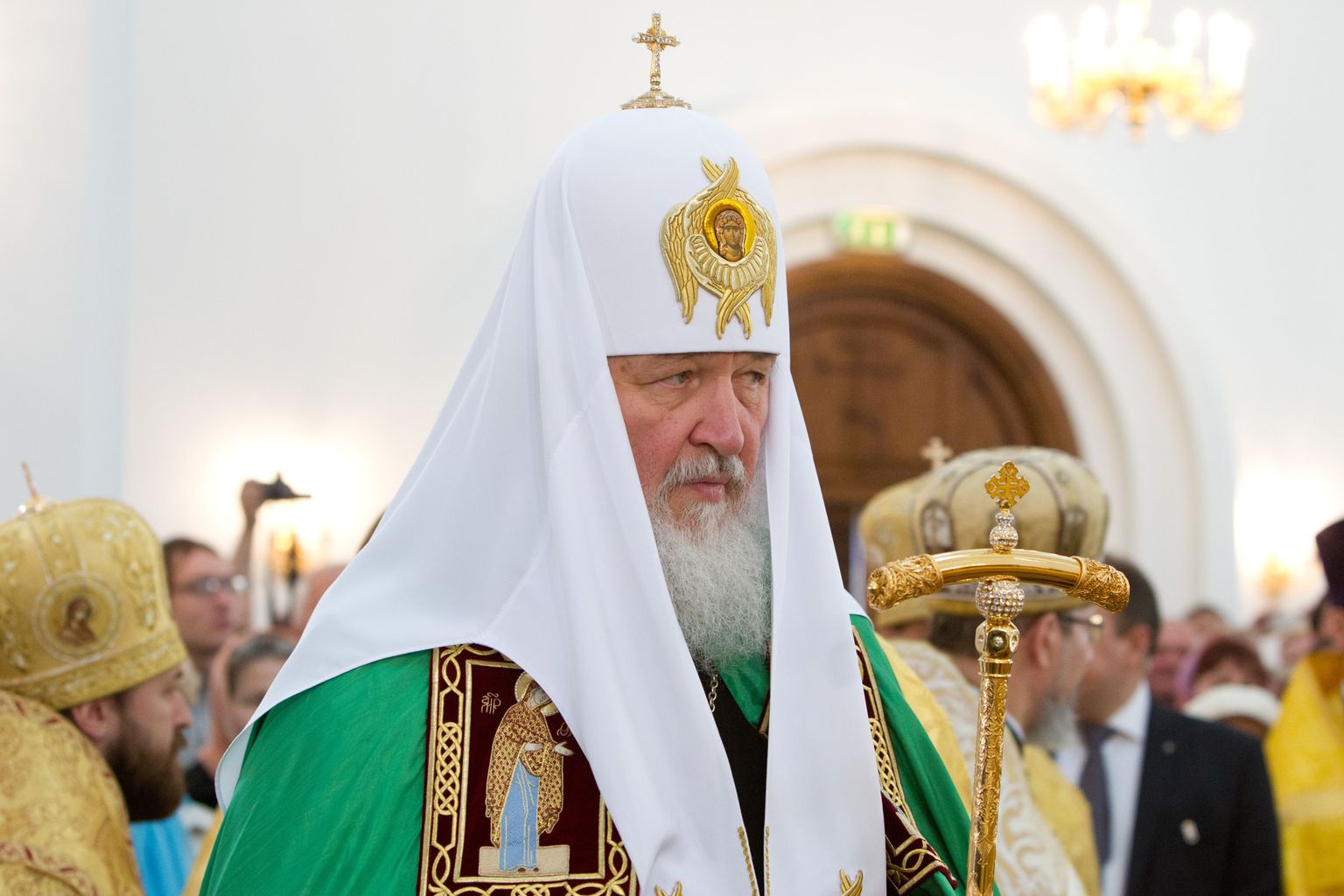Patriarh Kirill Lasnamäe kiriku pühitsemisel.