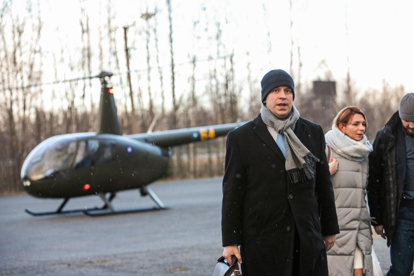 Peaminister Jüri Ratas jõudis täna Ikla piiripunkti helikopteriga kella 17.30 aegu.