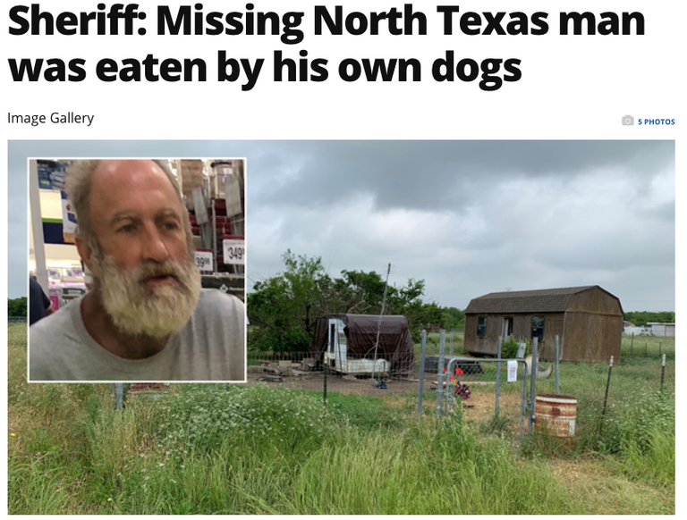 Texase politsei teatel sõid koerad tõenäoliselt oma peremehe Freddie Macki ära