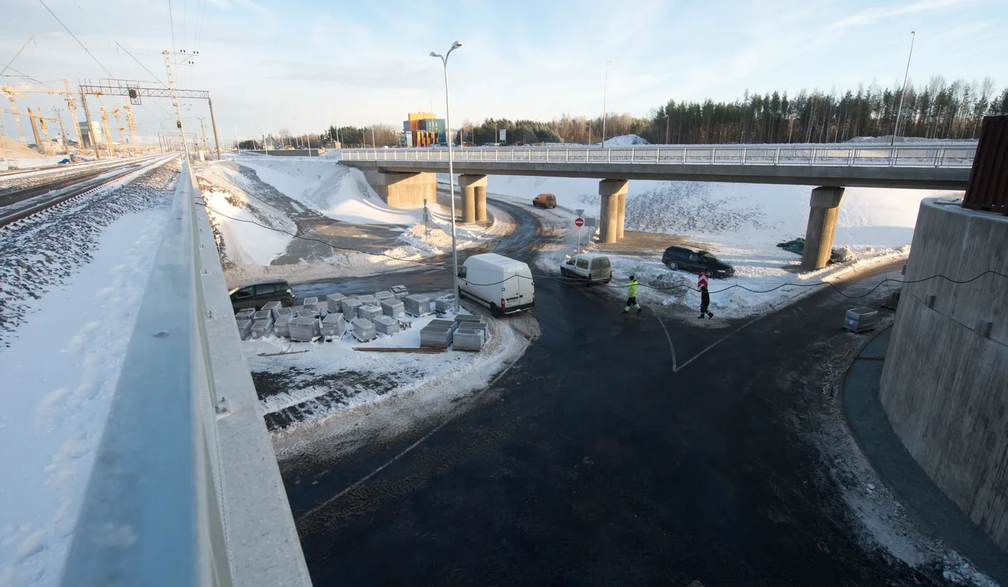 Järvevana raudteeviadukt ja ringtee.