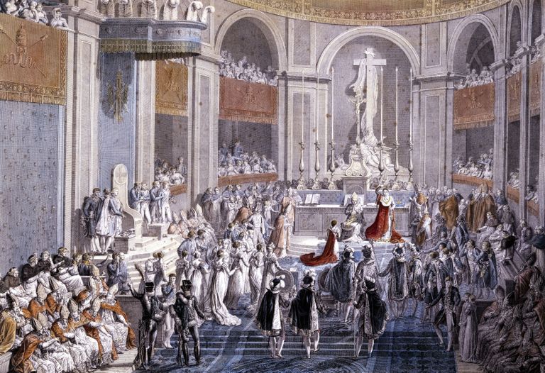 Napoleon Bonaparte'i kroonimine 1804 Notre-Dame'is Prantsuse keisriks