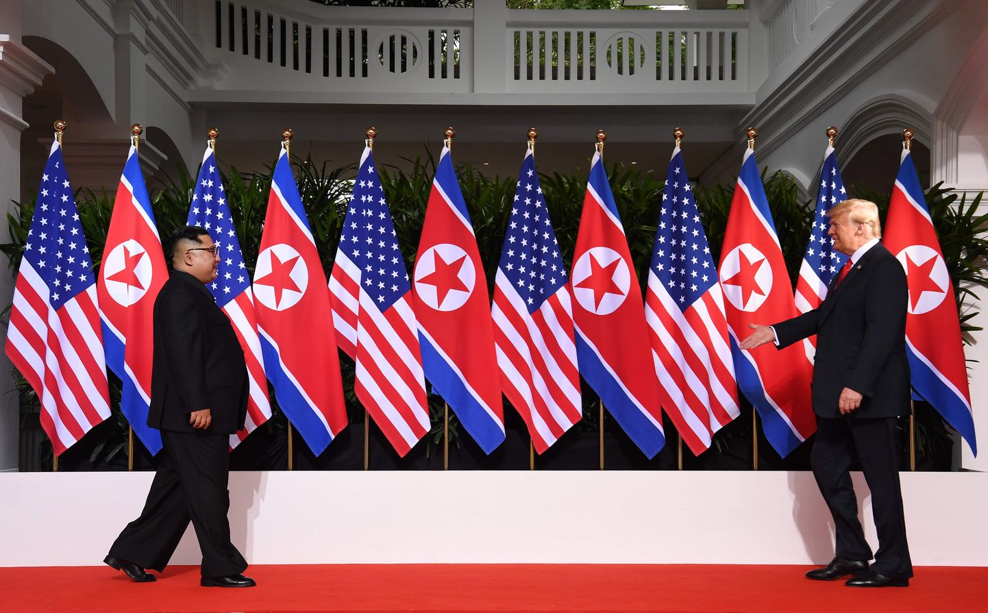 Kim Jong-uni ja Donald Trumpi kohtumine Singapuris.