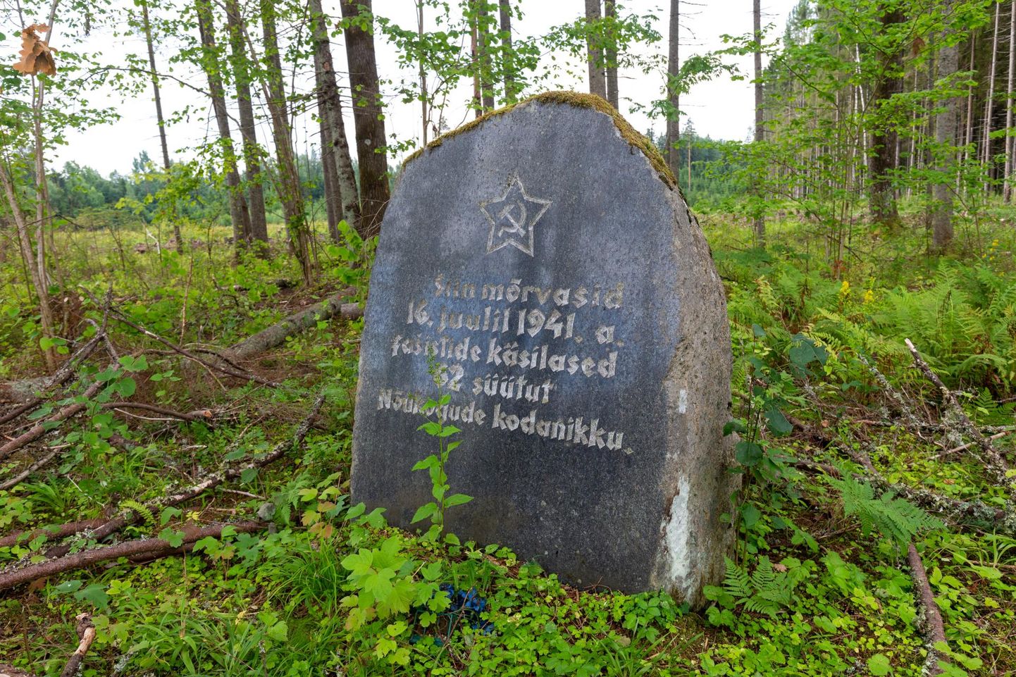 Lämba talu karjamaal toimus 16. juulil esimene Mõisaküla massihukkamine. Rahvasuus musta kivina tuntud mälestusmärgi juurde oli alles hiljuti viidud rukkililli.