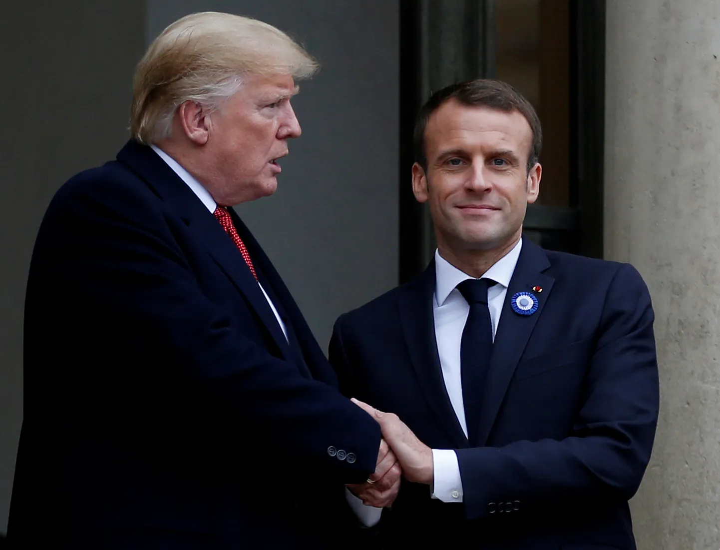 Трамп, Макрон
