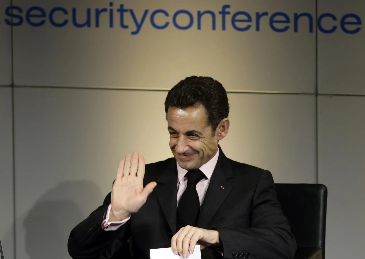 Prantsusmaa riigipea Nicolas Sarkozy Müncheni konverentsil