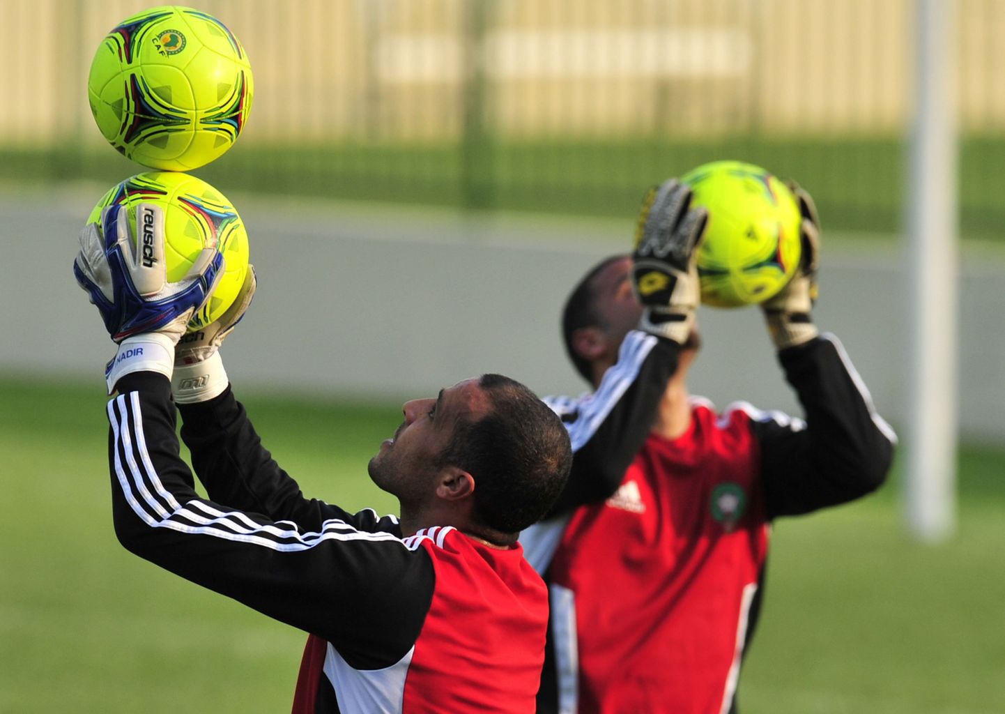 Maroko jalgpallikoondise väravavahid Mohamed Amsif ja Issam Badda