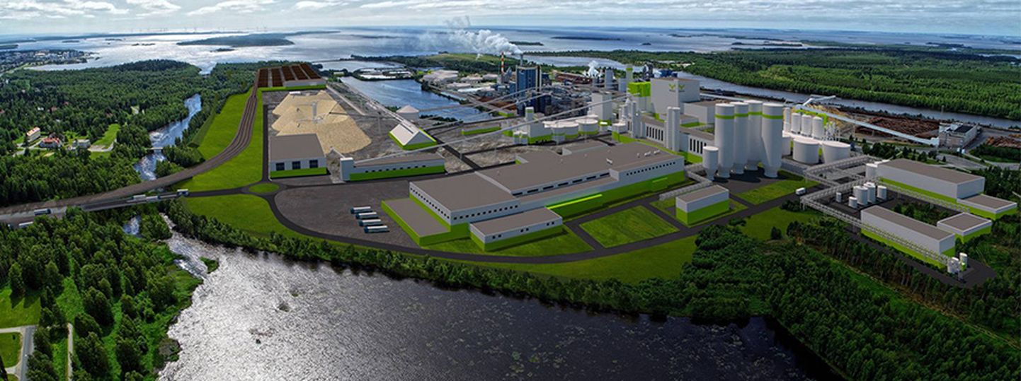 Soome metsatööstuskontserni Metsä Group rajatav biotoodete tehas hakkab aastas tootma umbes sama palju taastuvenergiat kui Eestis kokku.