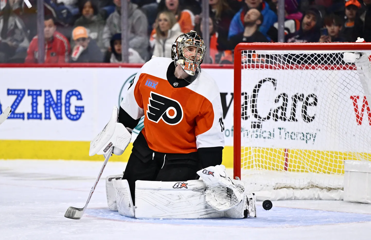 NHL komandas Filadelfijas "Flyers" vārtsargs Kārters Hārts