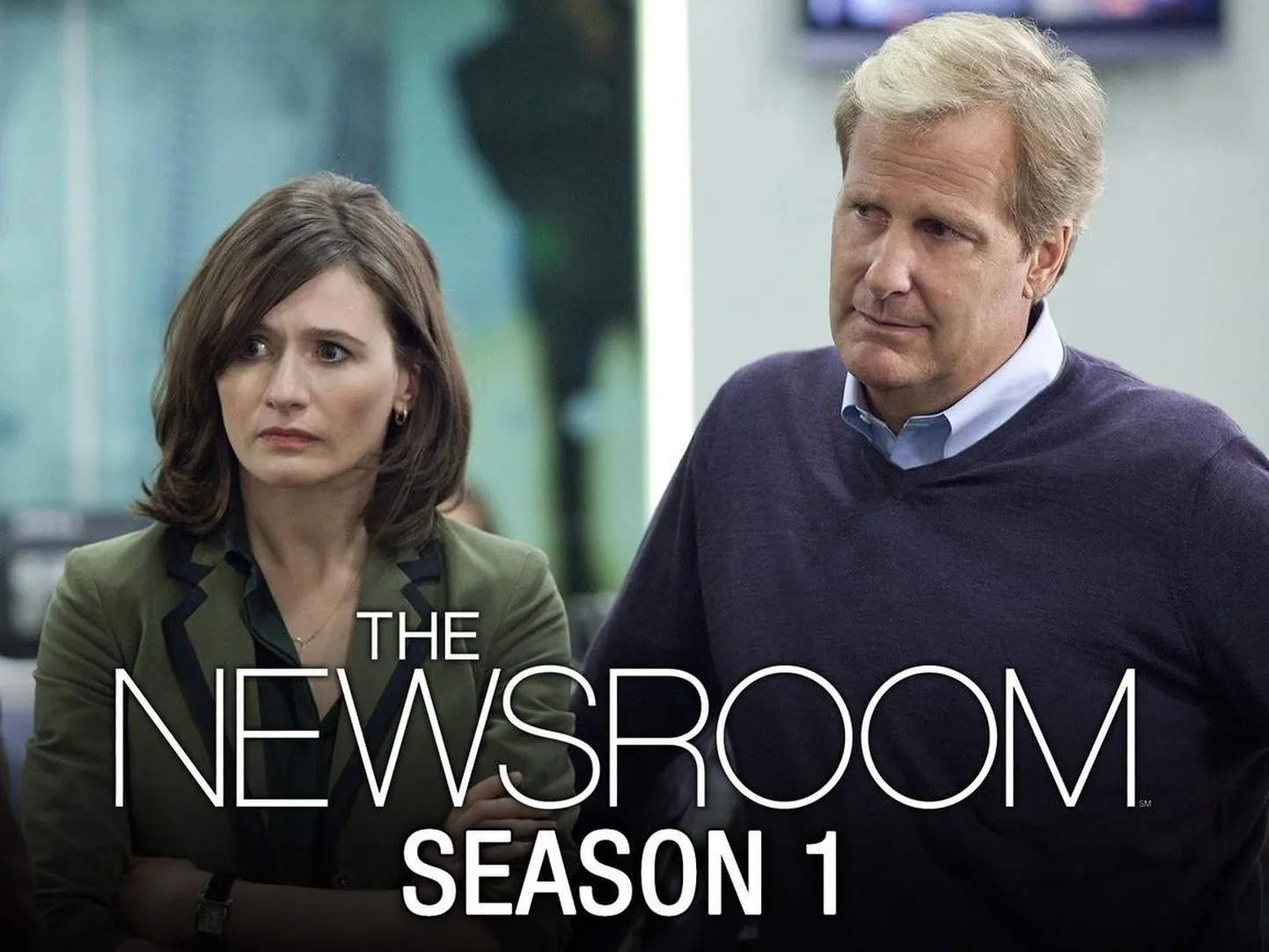 Seriaalis «The Newsroom» mängivad Emily Mortimer ja Jeff Daniels.