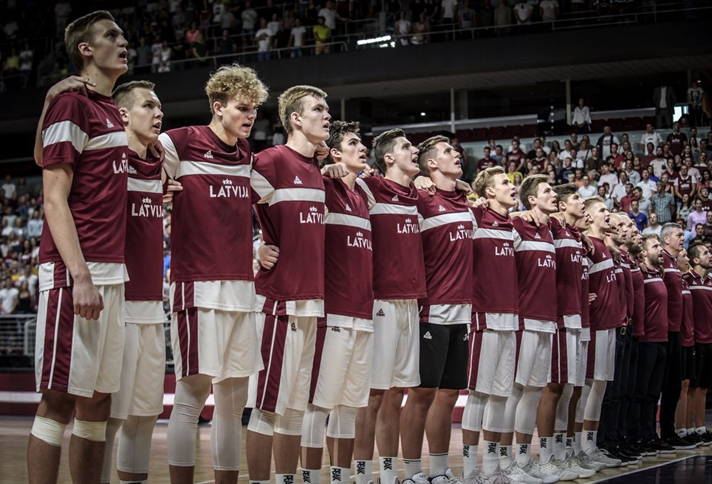 Баскетболисты сборной Латвии U-18