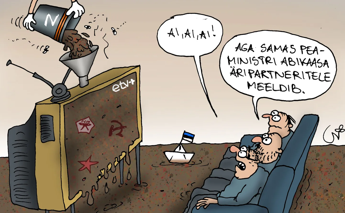 Urmas Nemvalts joonistab.