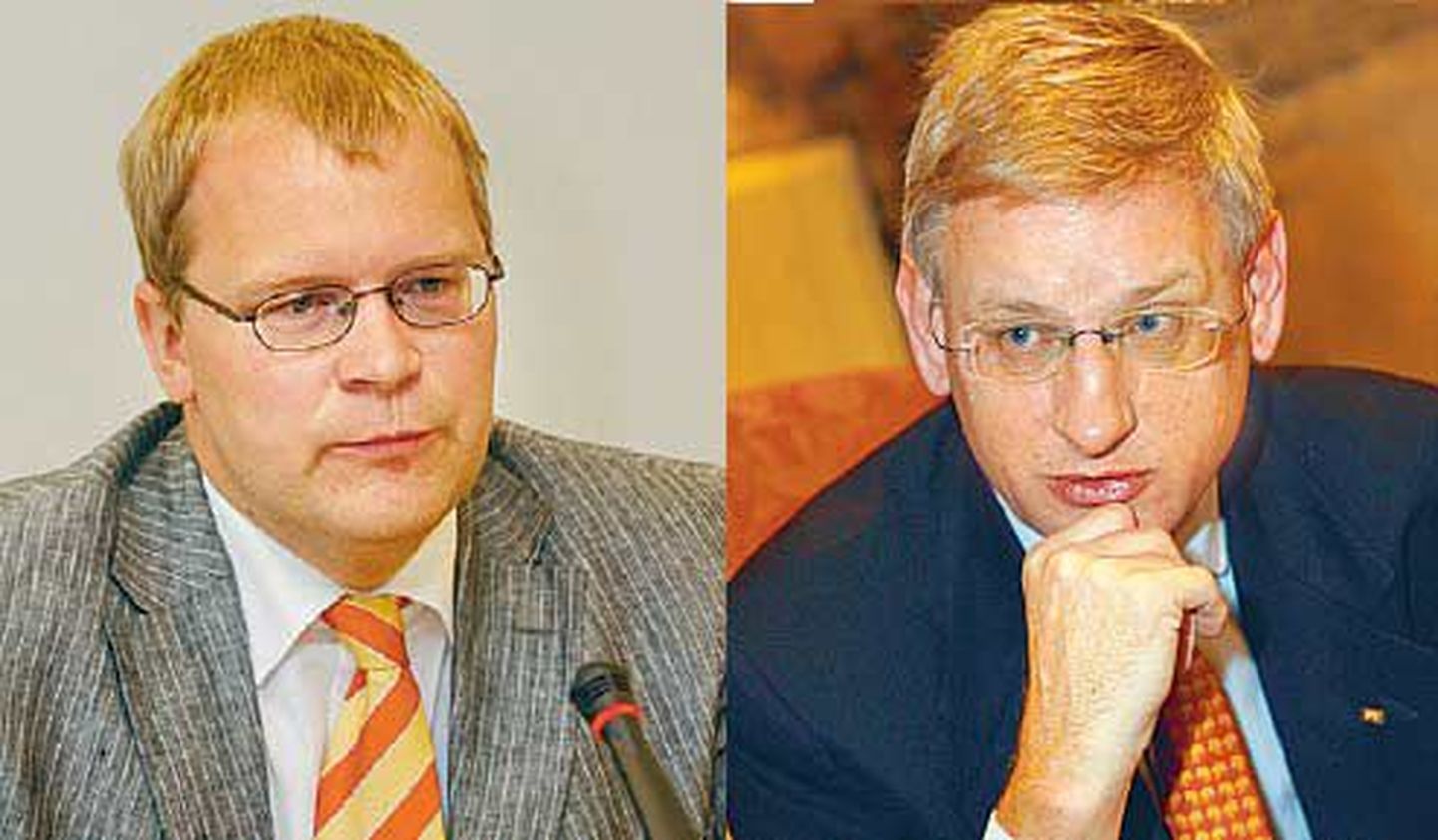Urmas Paet ja Carl Bildt