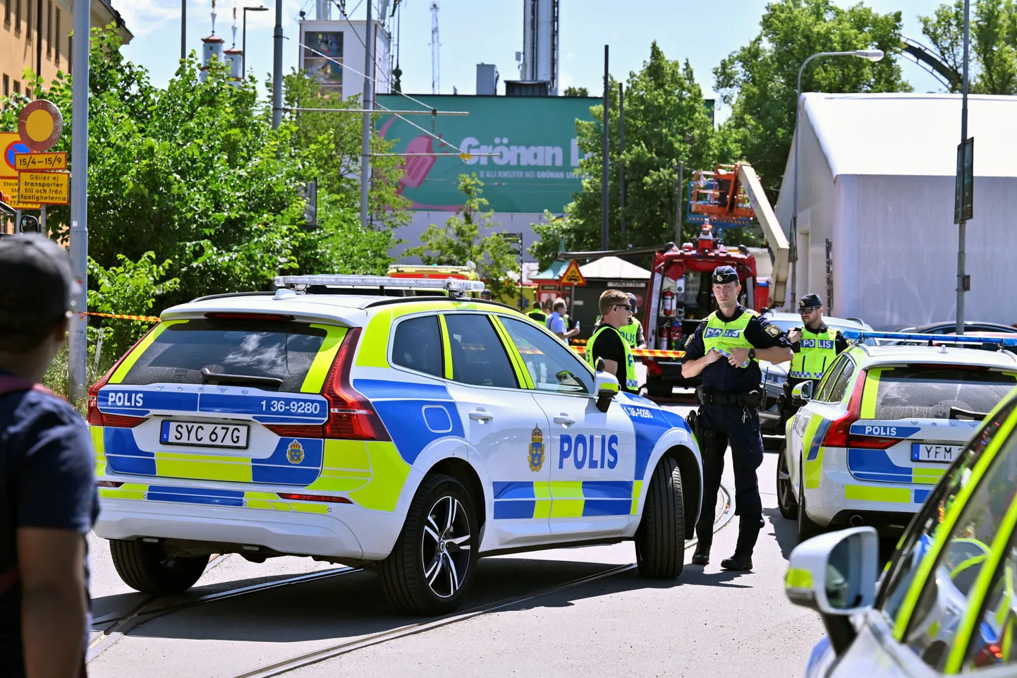 Politseinikud Stockholmis tänavu suvel. Foto pole kõnealuse juhtumiga seotud