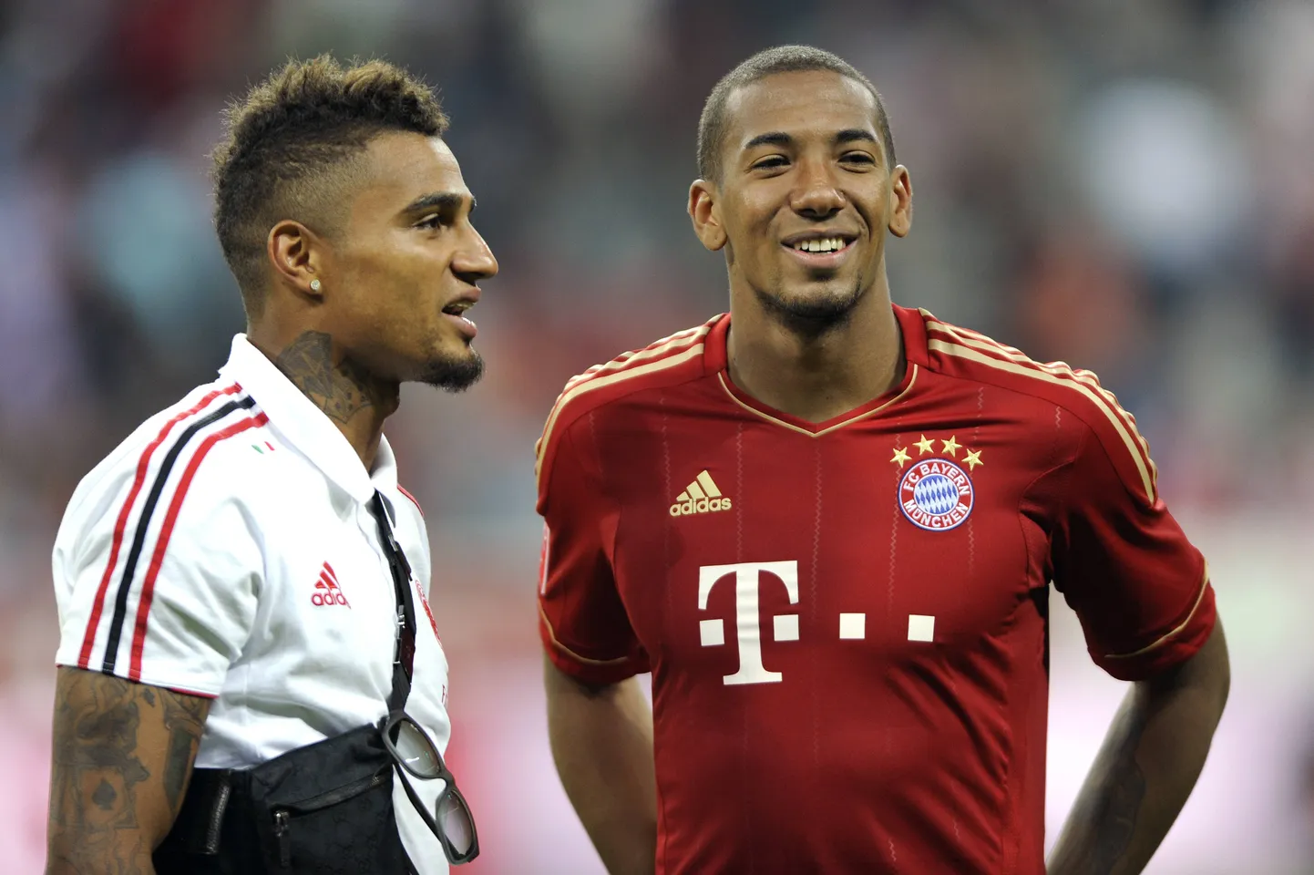 Kevin-Prince Boateng (vasakul) ja Jerome Boateng.