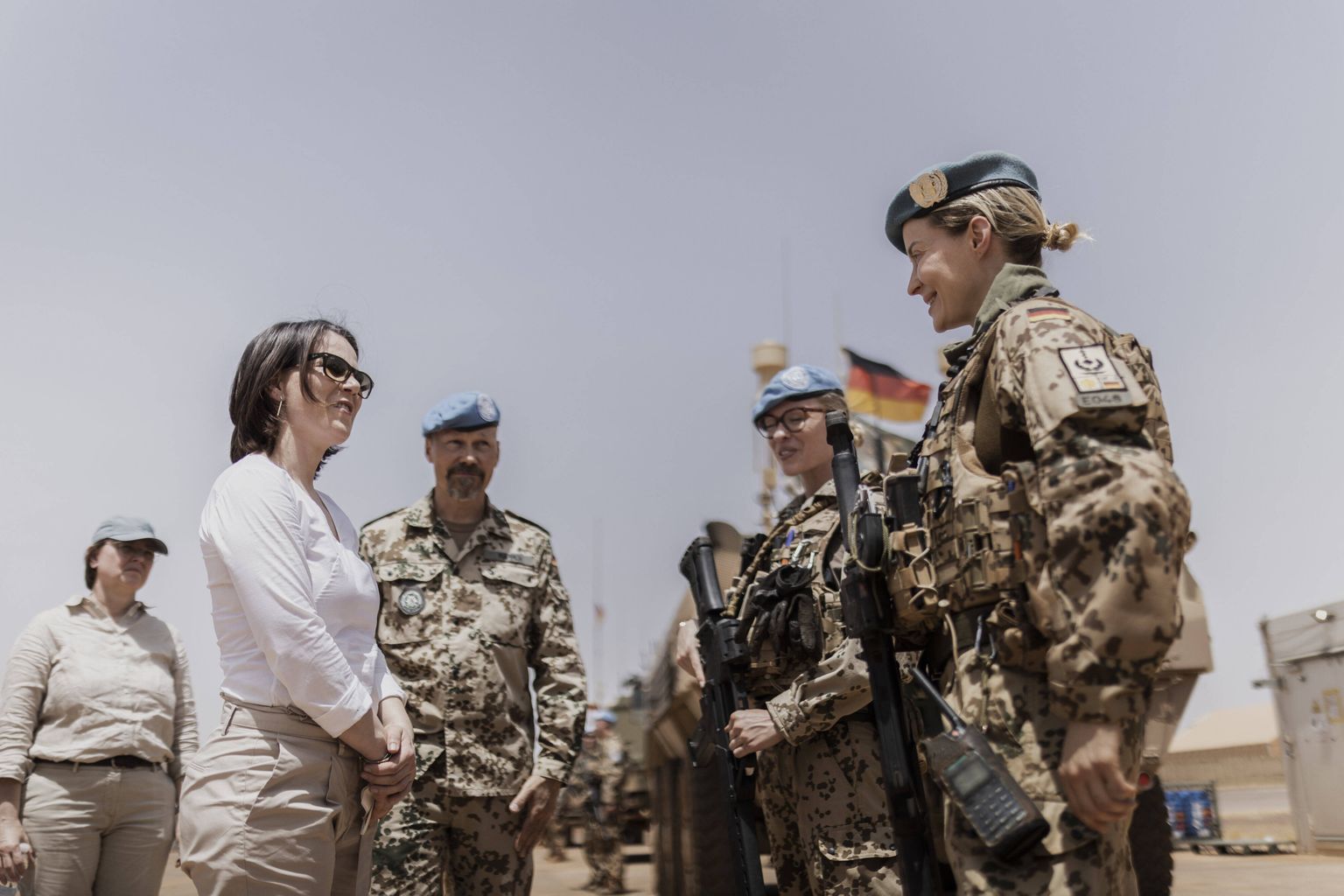 Saksamaa välisminister Annalena Baerbock külastas varem sel aastal Malis ÜRO rahuvalvemissiooni Saksa väeüksust.