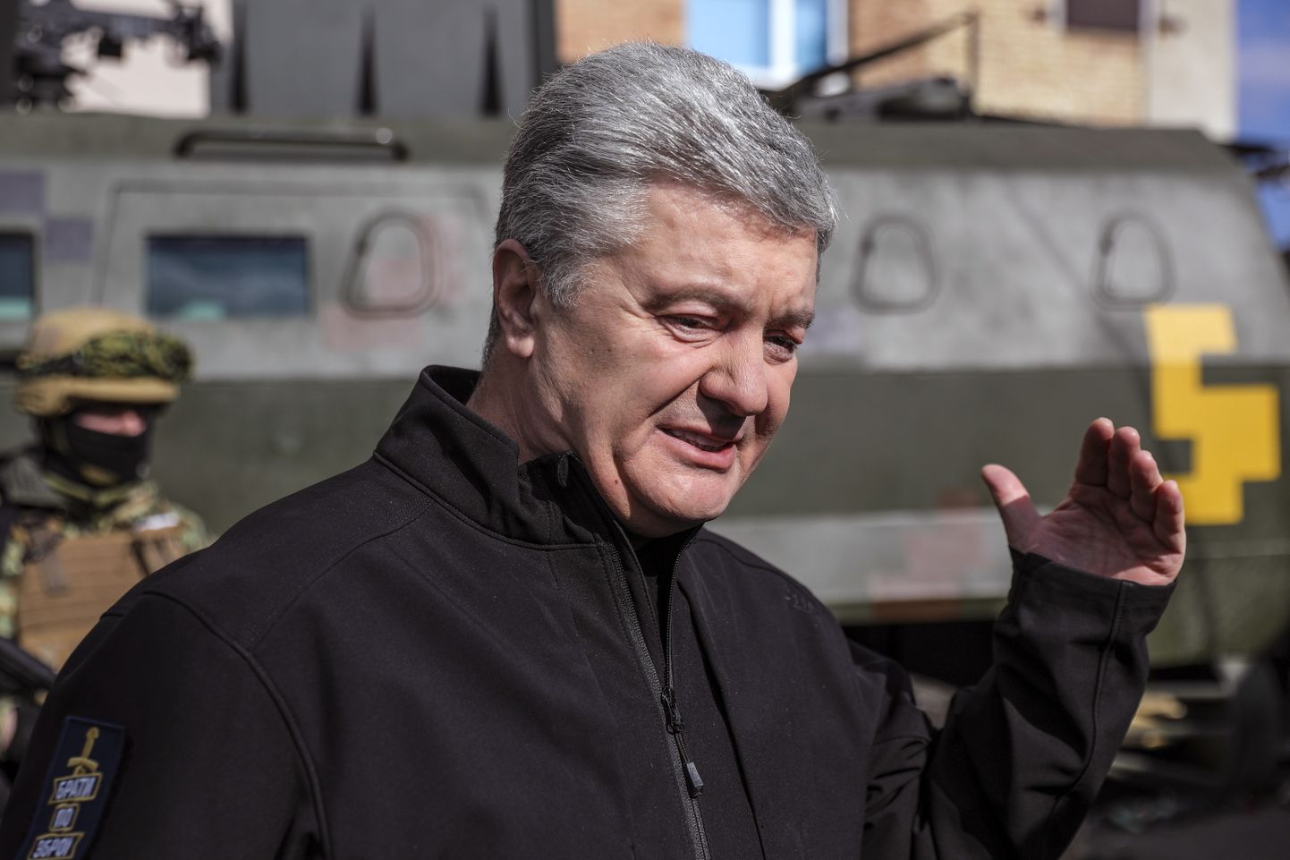 Petro Porošenko Kiievis 18. märts 2022.