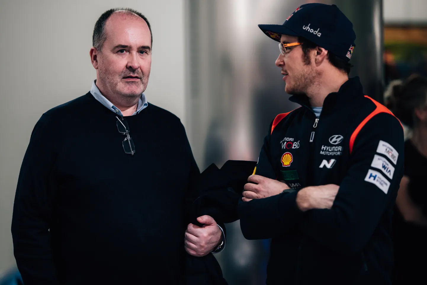 Robert Reid (vasakul) ja Thierry Neuville.
