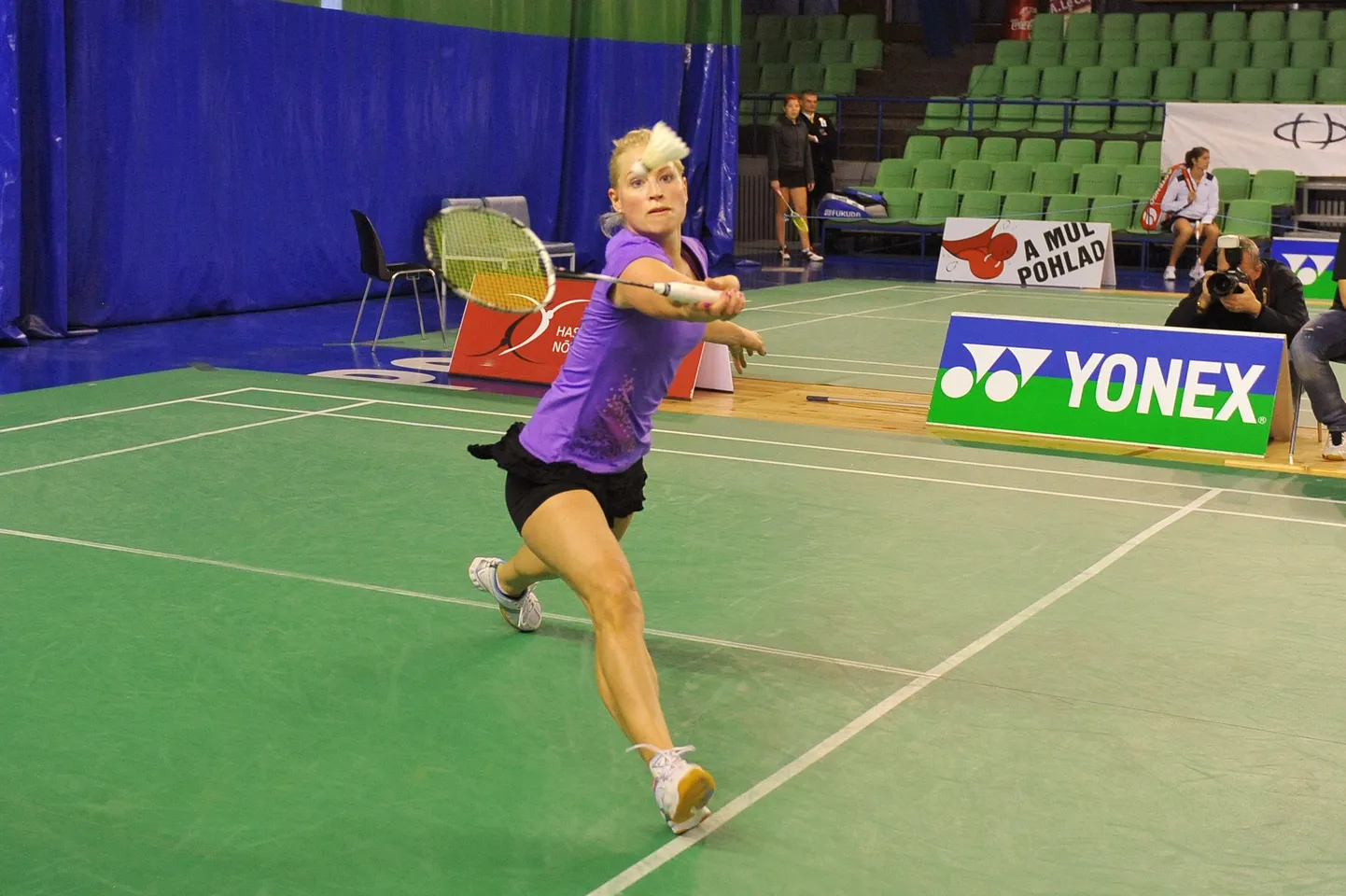 Endine Eesti esireket Kati Tolmoff täna Kalevi spordihallis Yonex International sulgpalliturniiril.