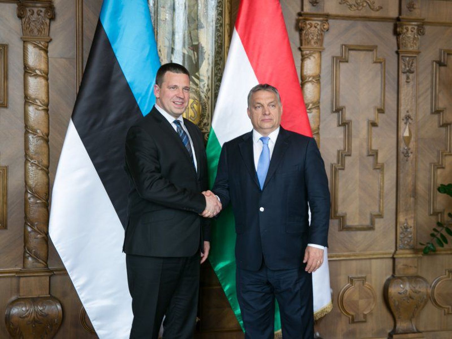 Peaminister Jüri Ratas koos oma Ungari ametivenna Viktor Orbániga tänavu 22. mail Budapestis.