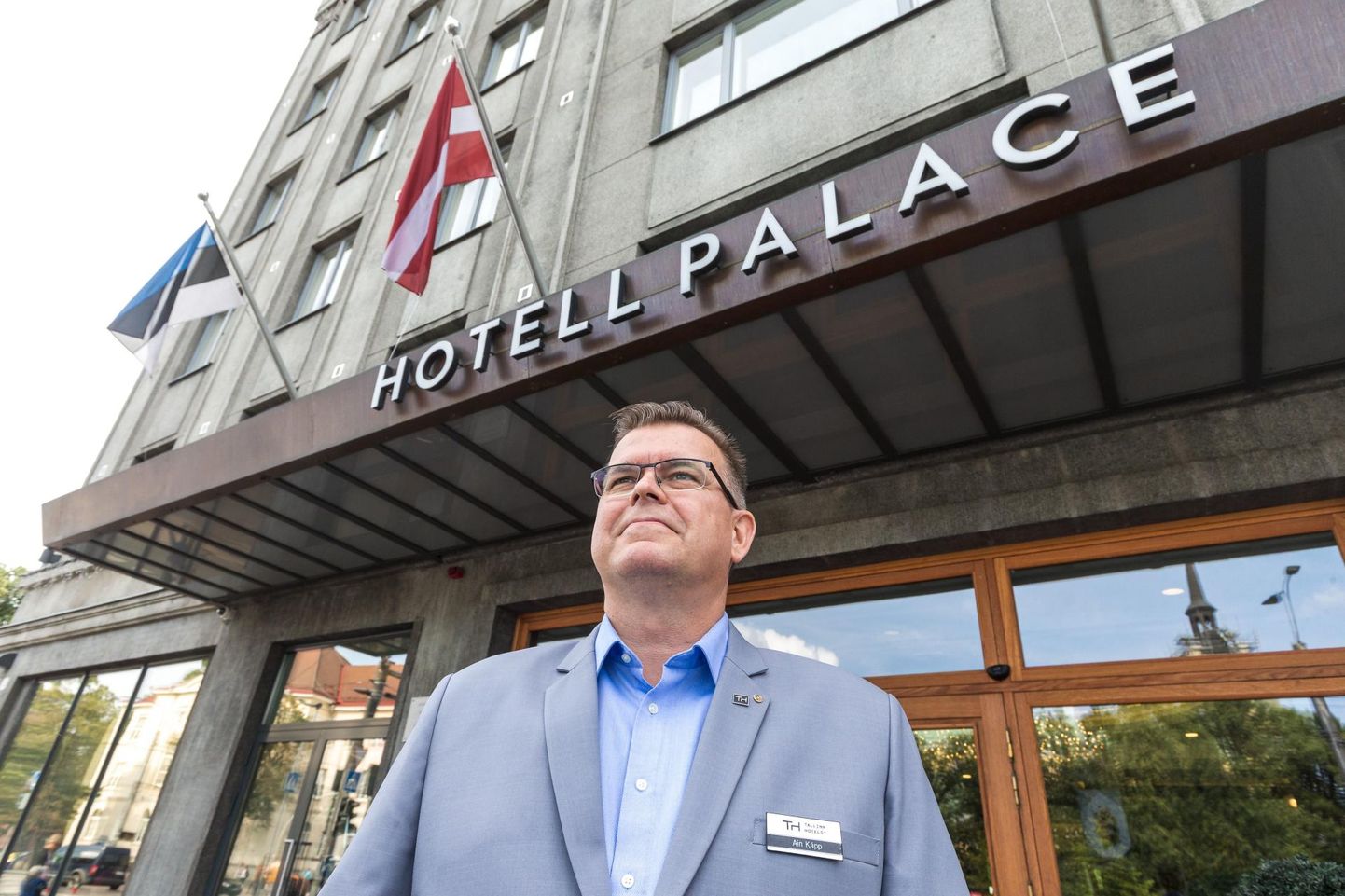 Председатель правления Союза отелей и ресторанов Эстонии Айн Кяпп у Hotell Palace.