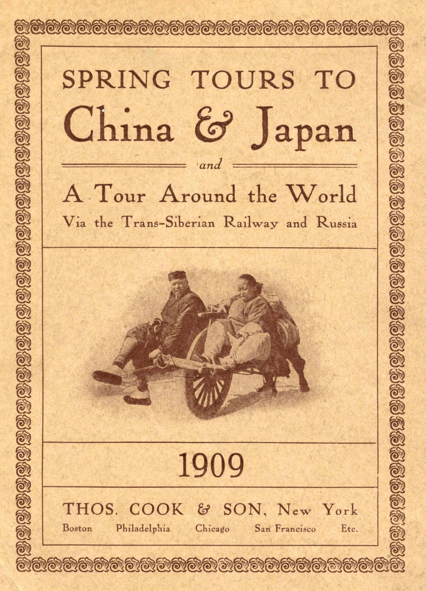 Thomas Cook Hiina ja Jaapani reisibrošüür 1909