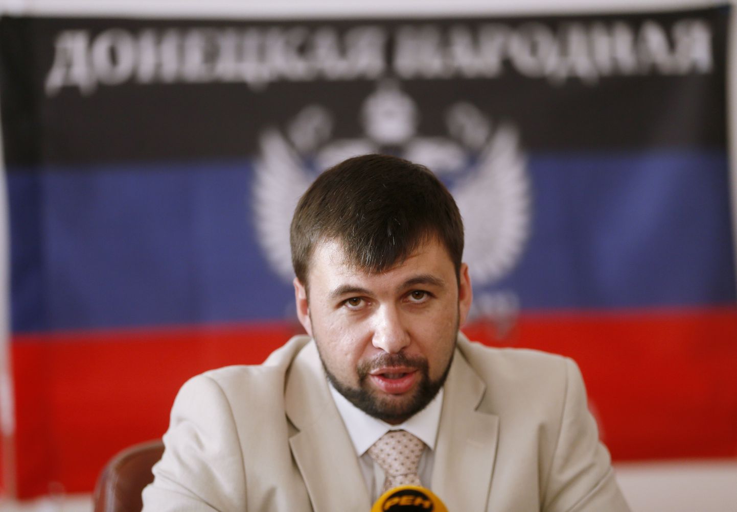 Nn Donetski rahvavabariigi esindaja Deniss Pušilin.