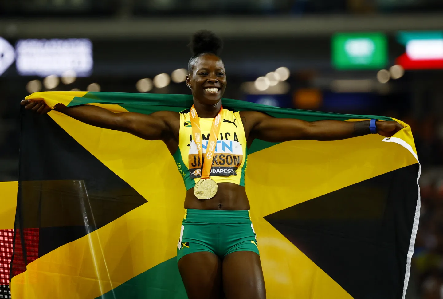 Shericka Jackson on hea õnnestumise korral võimeline ohustama 200 m maailmarekordit.
