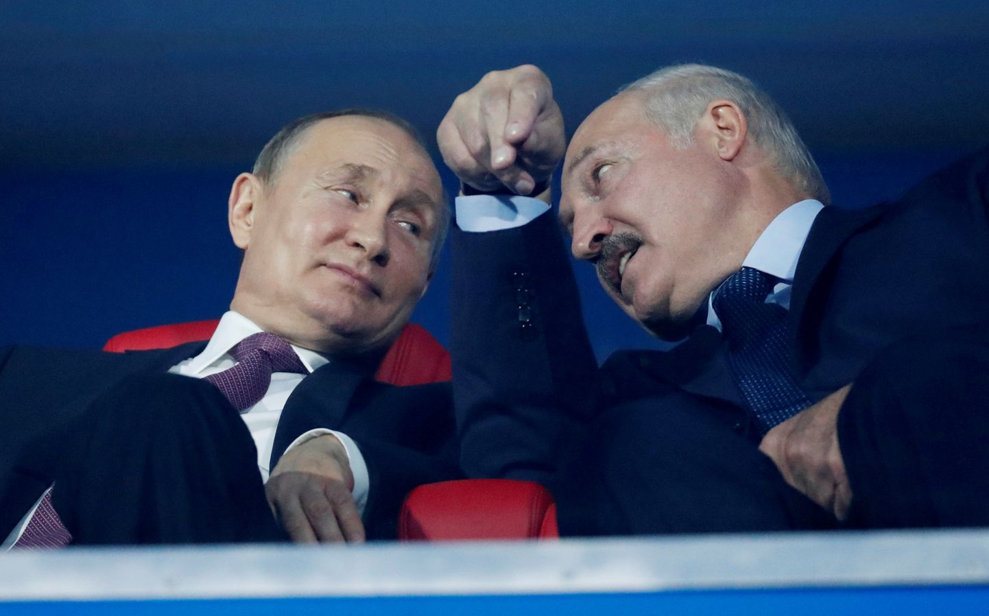 Vladimirs Putins un Aleksandrs Lukašenko