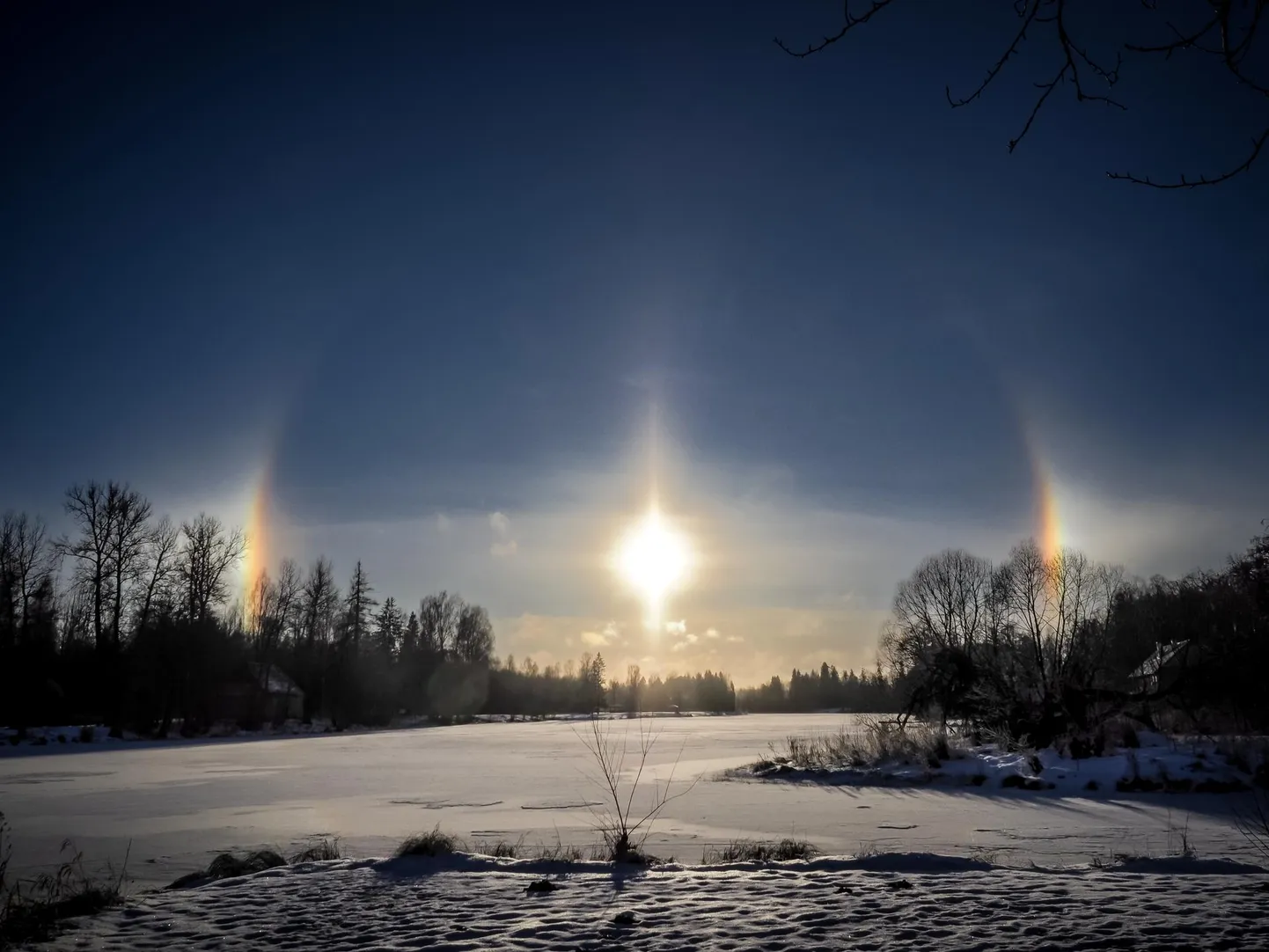Pildistasin libapäikestega halo 26. detsebril Hellenurmes. Selle foto tegemiseks on kasutatud liitsäri (HDR) – kokku on sulandatud erineva säriajaga tehtud kaadrid.