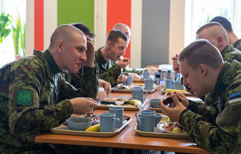 Срочникам предложили ресторанные блюда.