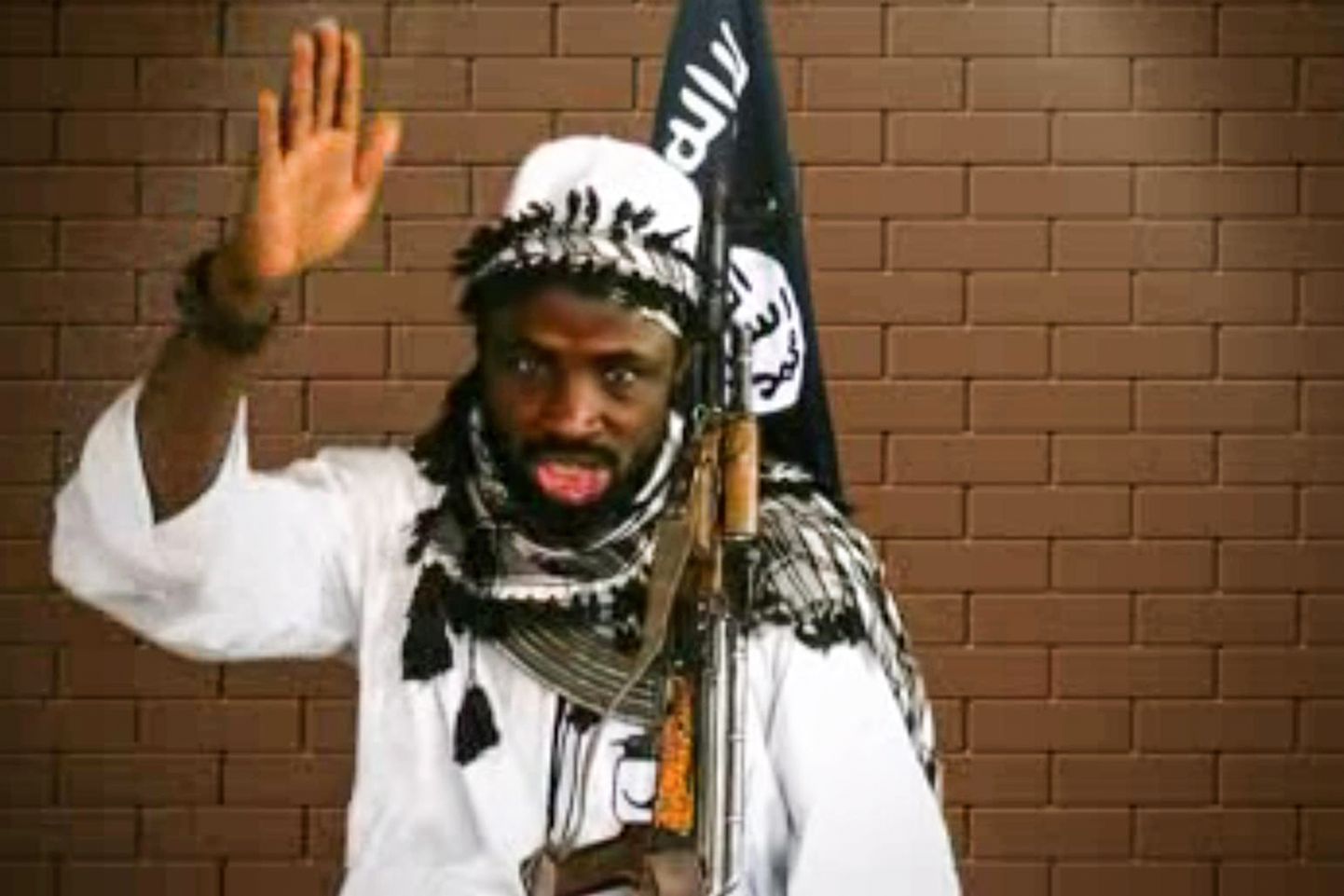 Boko Harami liider Abubakar Shekau 2018. aasta alguses avaldatud videos.