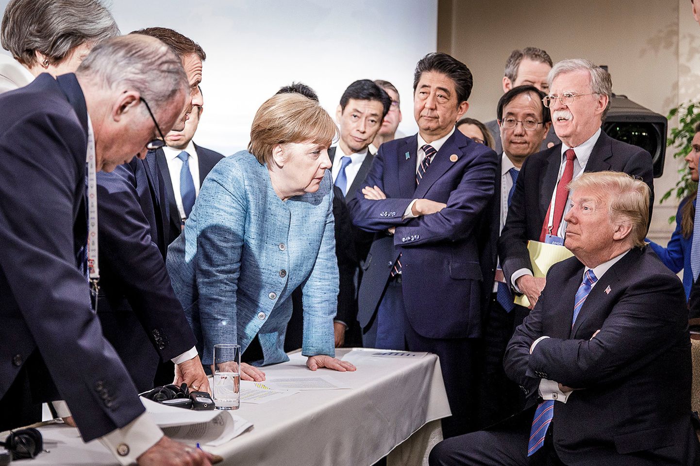 Trump rahvusvahelisel kohtumisel. Foto on illustratiivne.