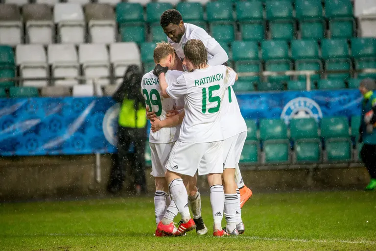 Levadia on suutnud 11 mängu jooksul seni ainsa meeskonnana kaotusekibedust vältida. FOTO: