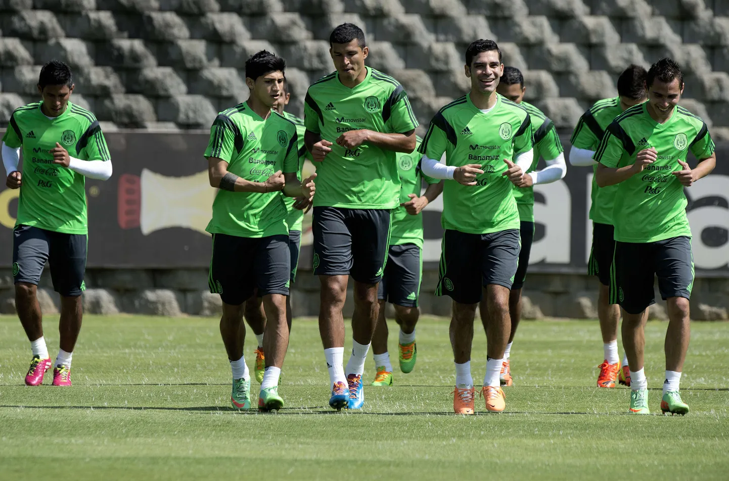 Mehhiko jalgpallikoondis Mexicos treeningul