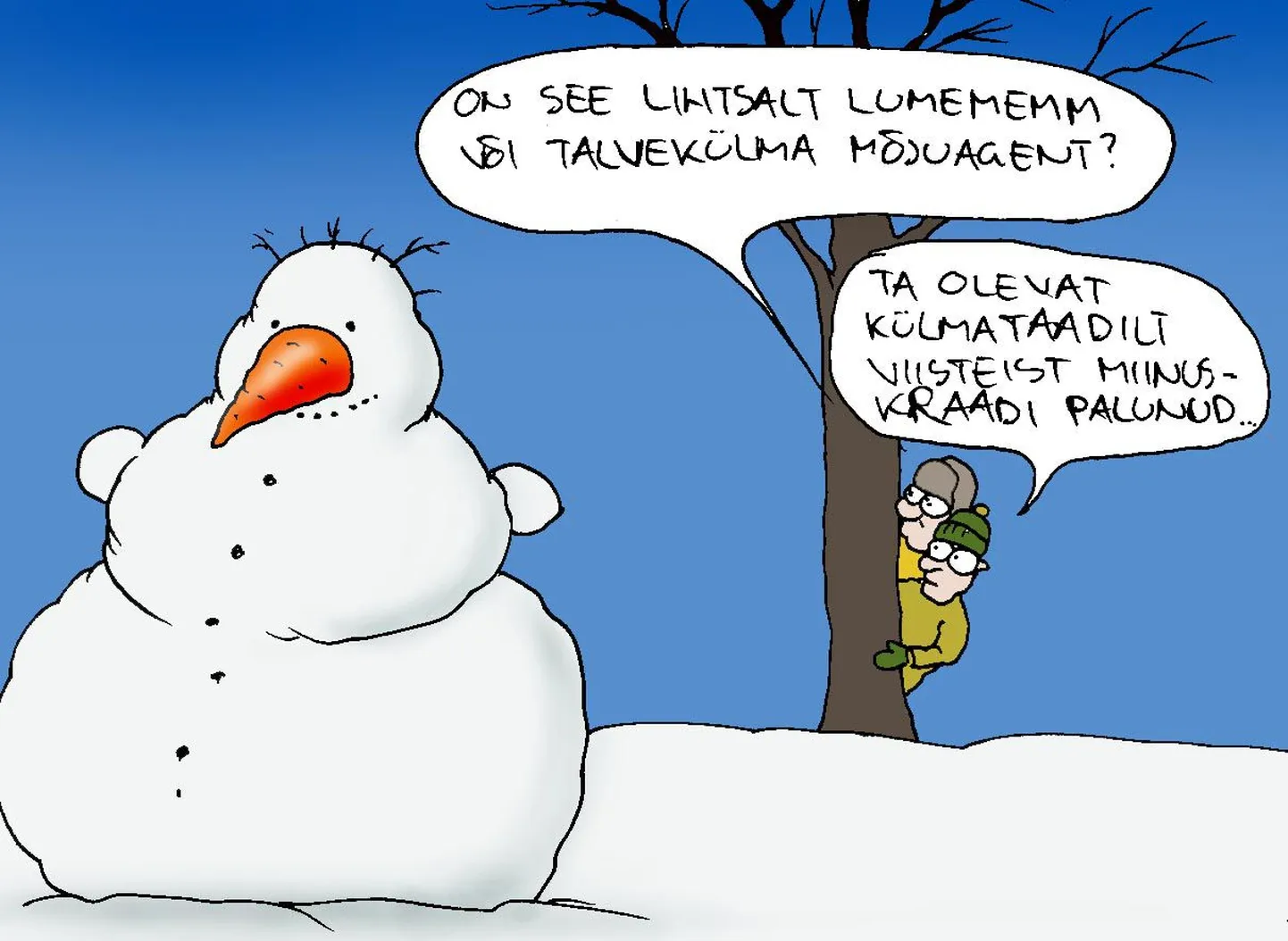 Lumerohke talv jätkub.