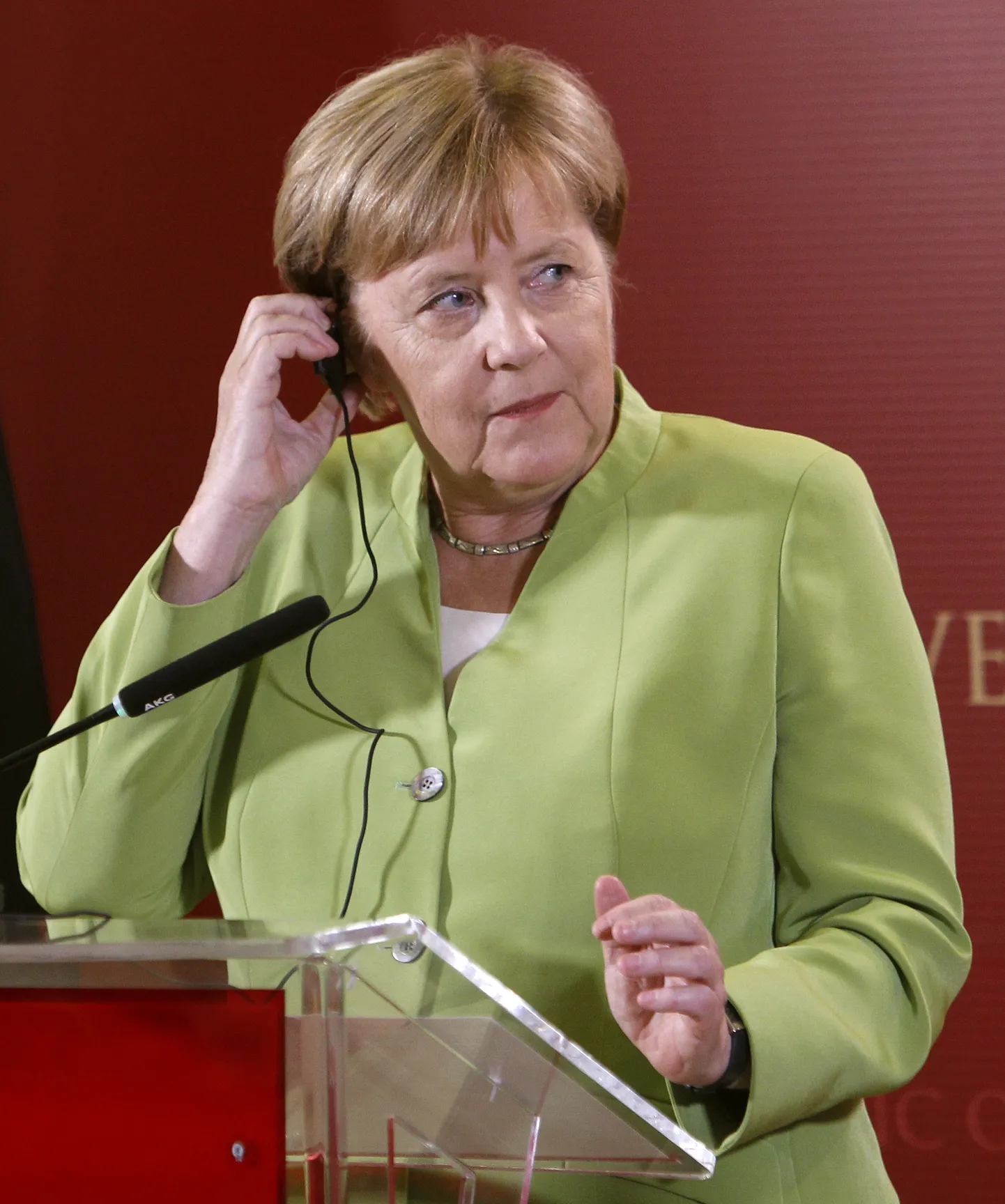 Angela Merkel.