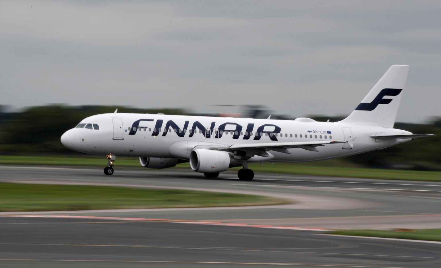 Finnairi lennuk. Pilt on illustreeriv