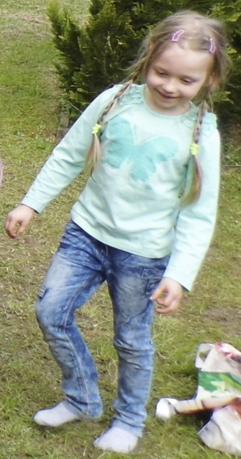 Viieaastane Inga Gehricke, kes kadus 2. mail 2015.
