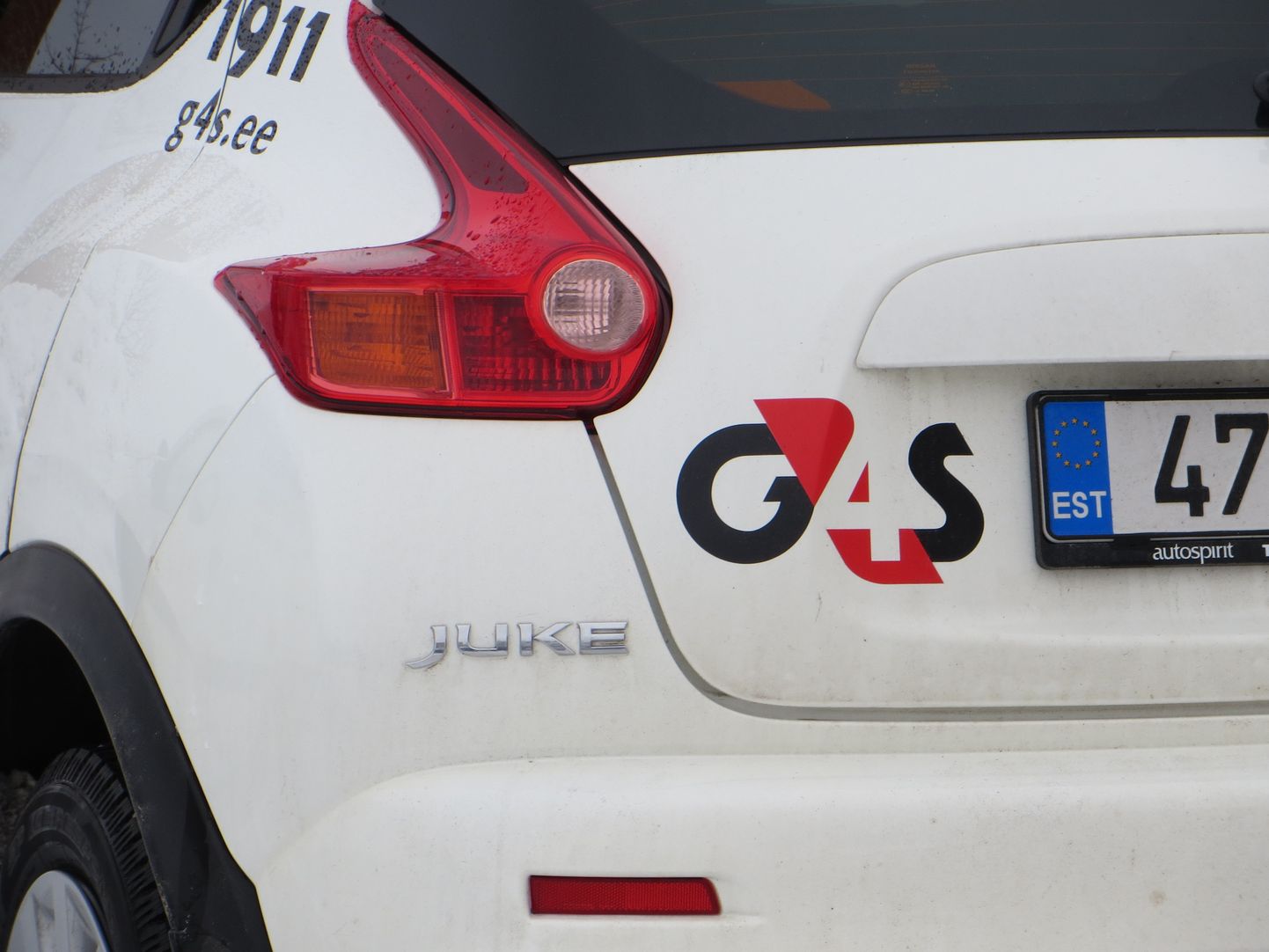 G4S turvafirma auto.