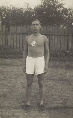 Jüri Lossmann paar aastat enne Antwerpeni olümpiajooksu