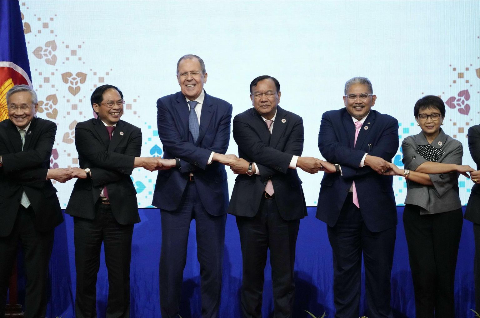 Vene välisminister Sergei Lavrov ASEANi välisministrite kohtumisel Kambodžas selle aasta augustis.