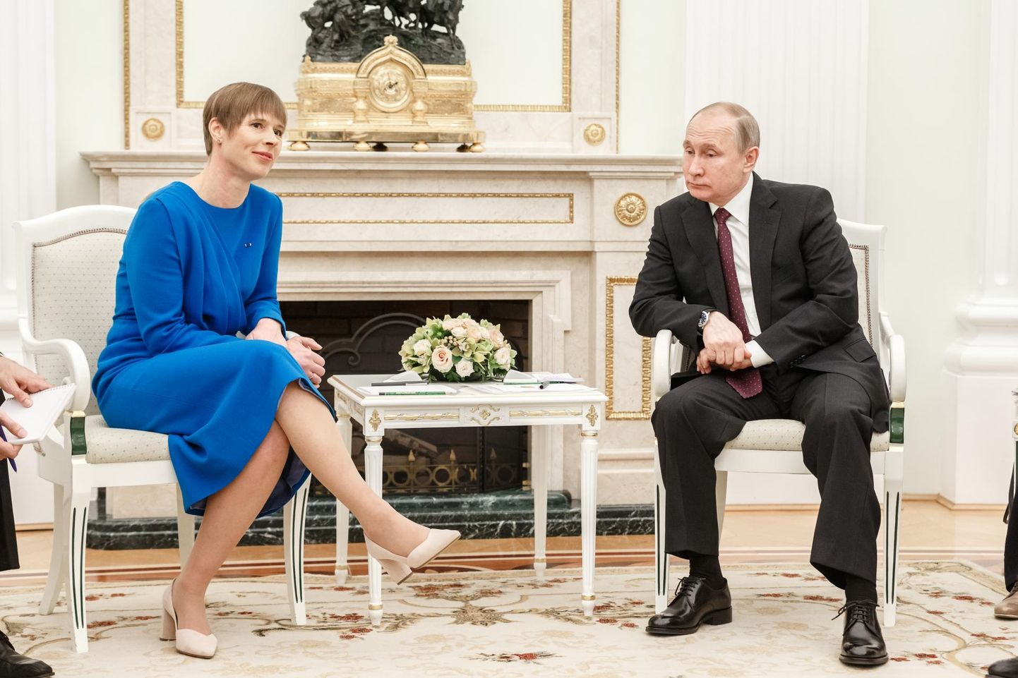 President Kersti Kaljulaid avas uuendatud saatkonna Moskvas ja kohtus seejärel Kremlis Vladimir Putiniga.