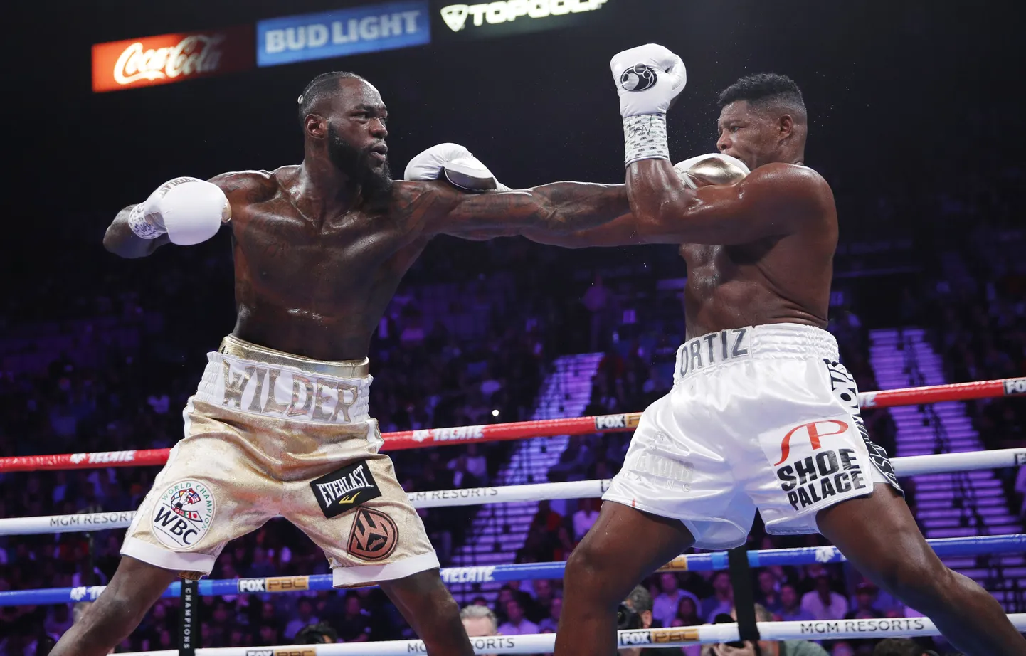 Deontay Wilder (vasakul) Luis Ortiz (paremal)