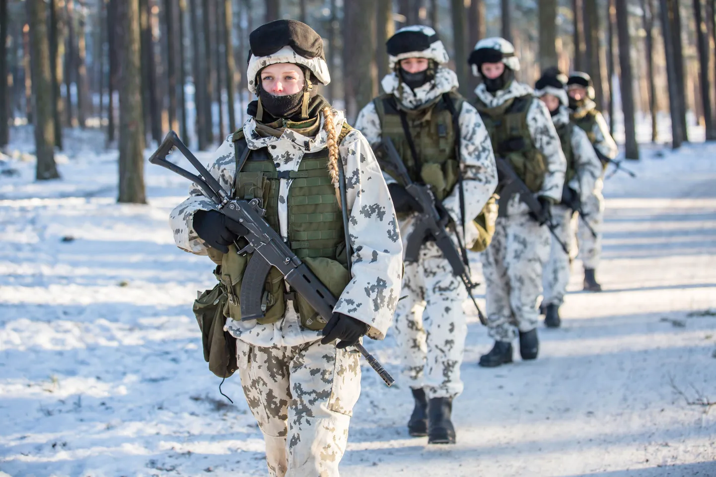Soome sõdurid õppustel.