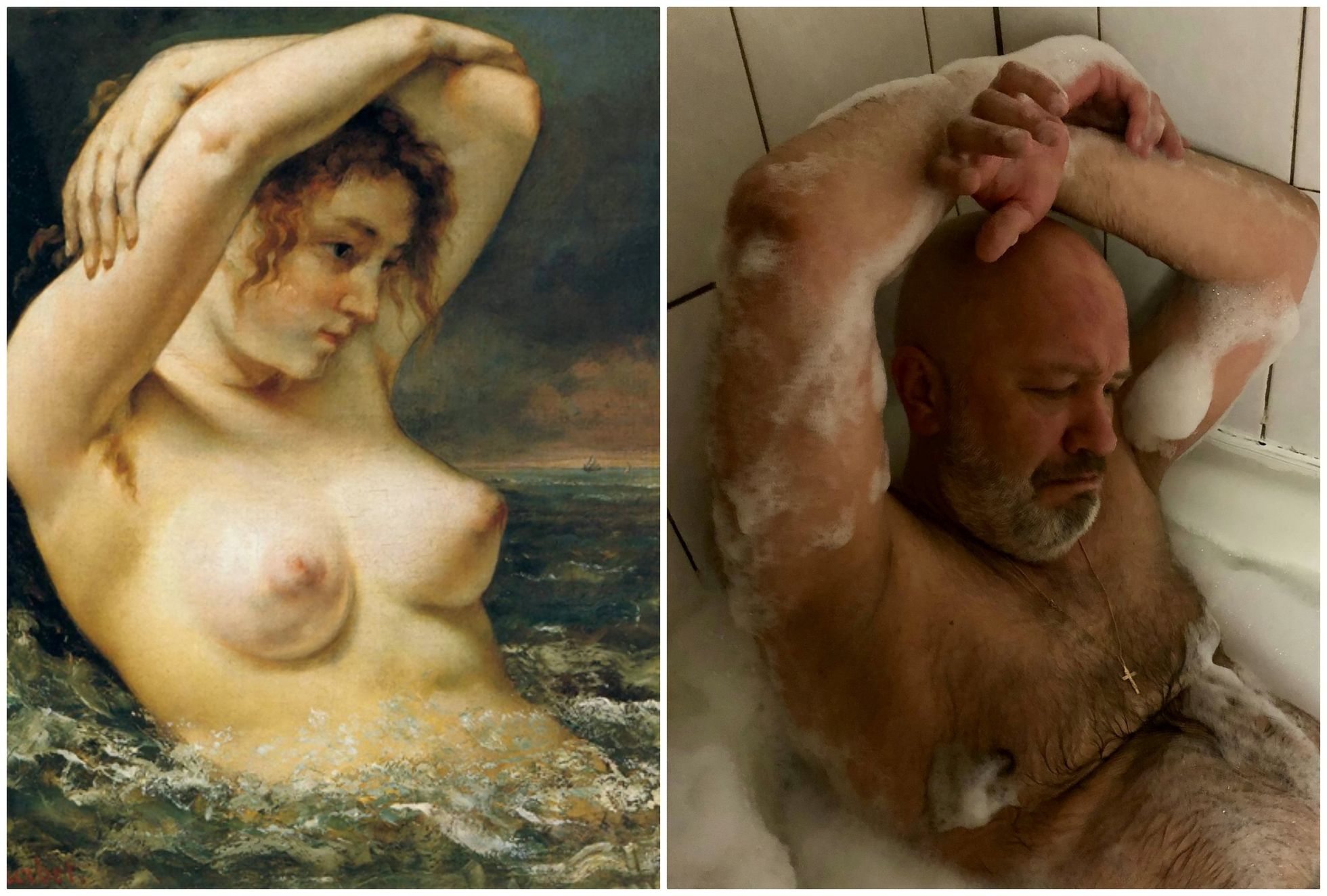Ilya Sirin on lavastanud Gustave Courbeti maali «The woman in the waves». Tegu on prantsuse maalikunstniku Gustave Courbet aktimaaliga aastast 1863. 