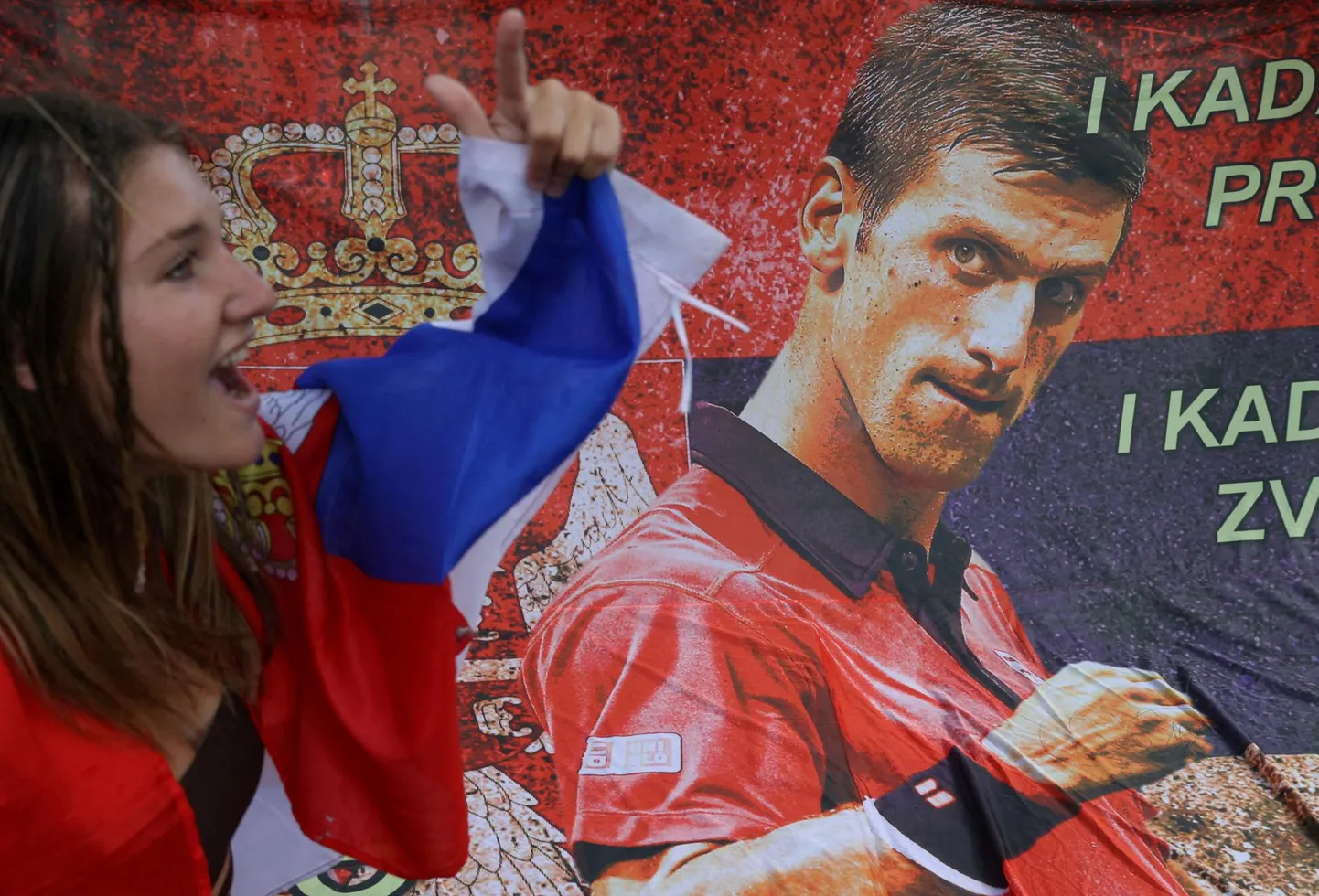 Protestija Novak Đokovići toetuseks korraldatud meeleavaldusel Austraalias 07.01.2022