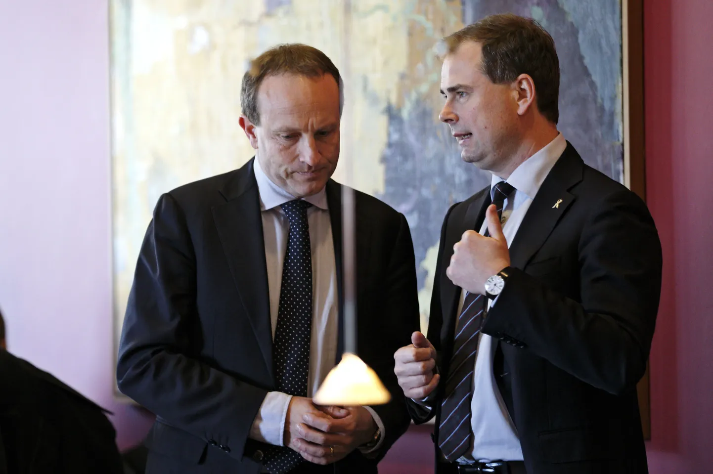 Taani välisminister Martin Lidegaard (vasakul) koos kaitseministri Nicolai Wammeniga.