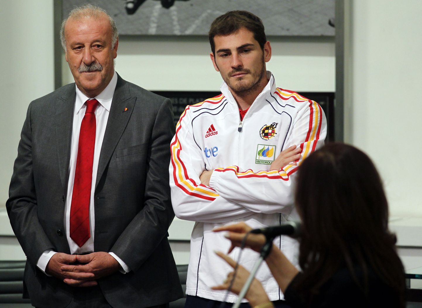 Vicente Del Bosque ja Iker Casillas