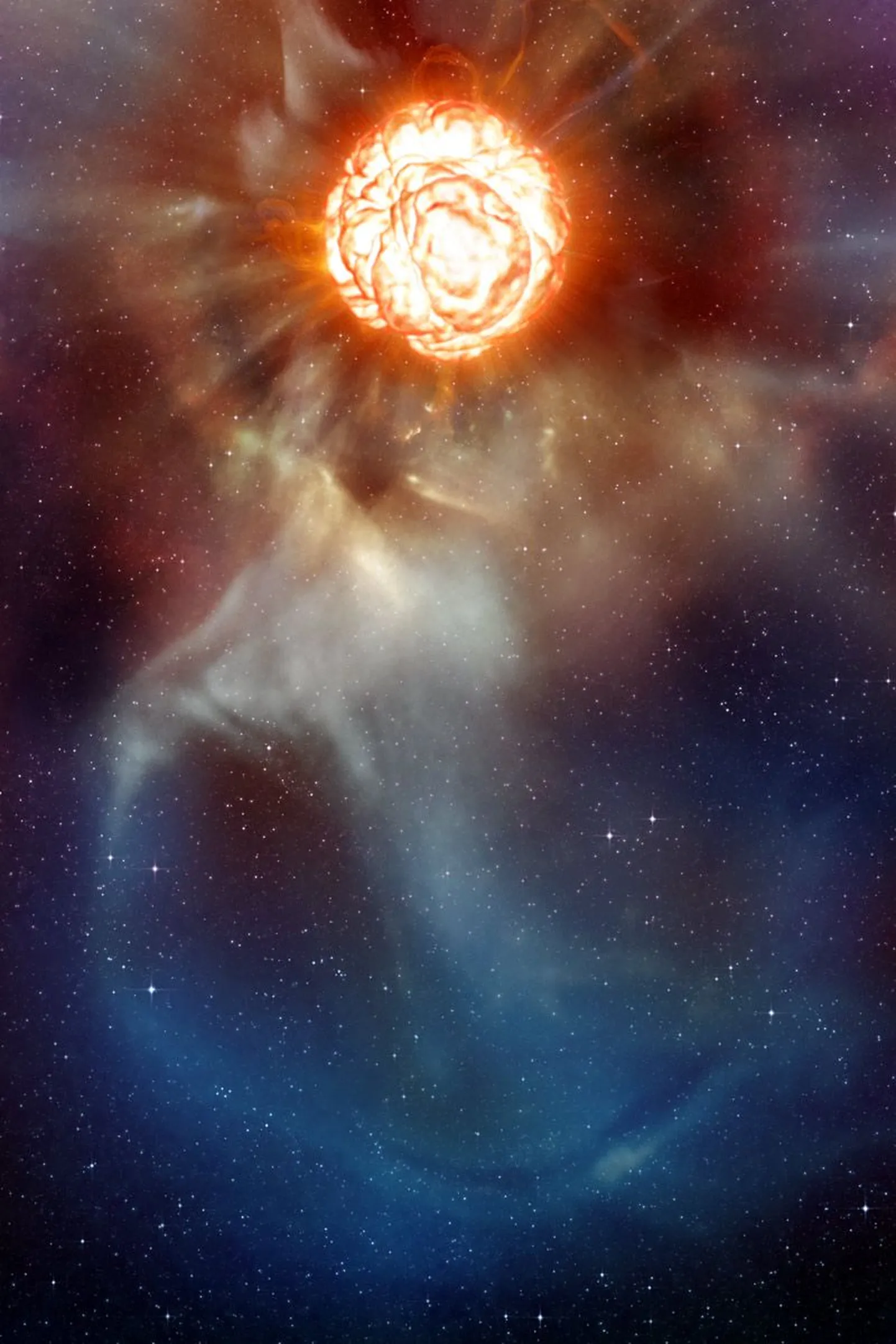 Kunstniku nägemus Betelgeuse plahvatusest